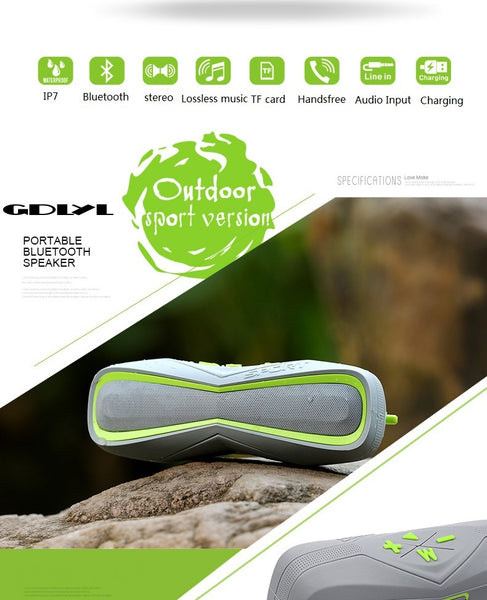 New Bluetooth IPX7 Waterproof Portable Outdoor Wireless Mini Speakers For Cycling Sports