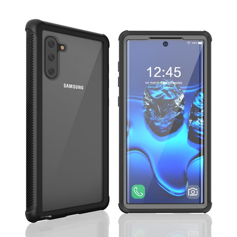 New Heavy Duty Hard Silicone Cover Case With Screen Protector For Samsung Note 10 Pro Series