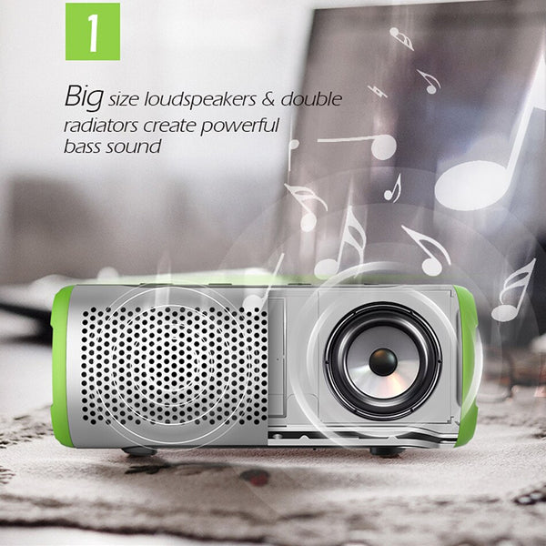 New Waterproof Portable Bluetooth Wireless Speaker Outdoor Bass Stereo With Microphone