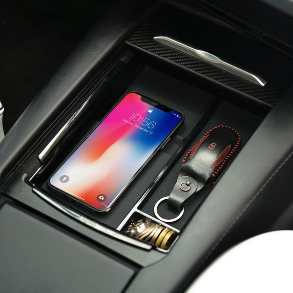 New Wireless Charger Holder Stand Bracket For Compatible iPhones Tesla Model Vehicles