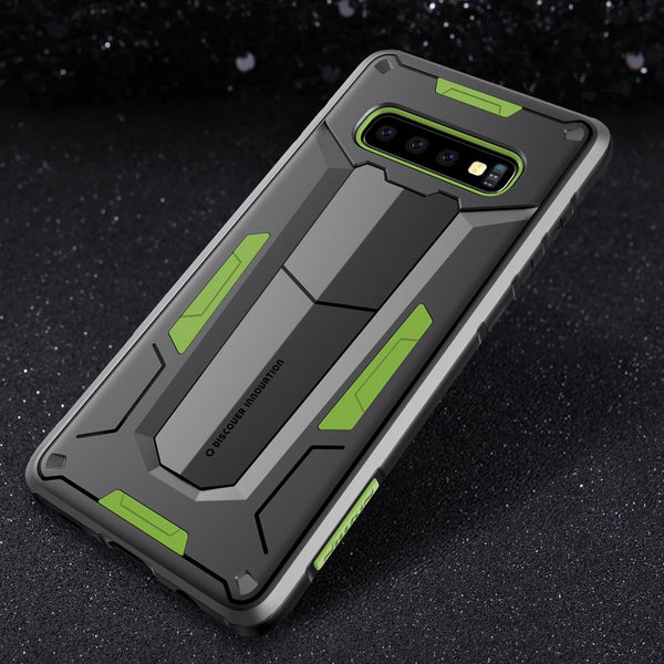 New Rugged Shield Back Tough Armour Case Bumper Cover For Samsung S10 Plus Series