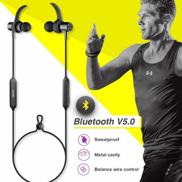 New Bluetooth 5.0 Stereo Sports Magnetic Earbuds Earphone Headset With Built-In Mic For iPhone Samsung Xiaomi
