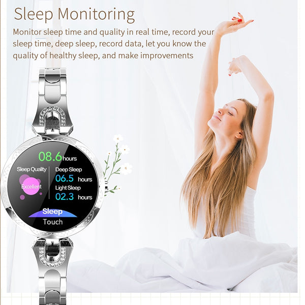 New Luxury Ladies IP67 Waterproof Heart Rate Fitness Tracker Bluetooth Fitness Tracker Bracelet