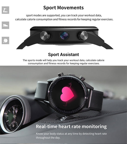New 4G Android 7.1 OS Quad Core GPS Camera Sport Fitness Tracker Smartwatch For Android iPhones