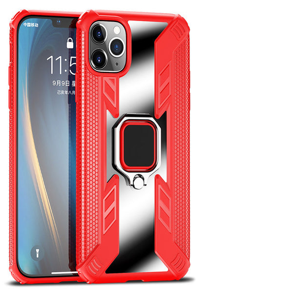New Magnetic Ring Holder Shockproof Armor Clear Cover Case For iPhone 11 Pro Max X XS XR Series