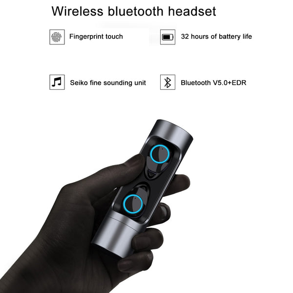 New  Bluetooth 5.0 Touch Control TWS Mini Wireless Earphones Sport Headset With Mic IPX7 Waterproof Earbuds