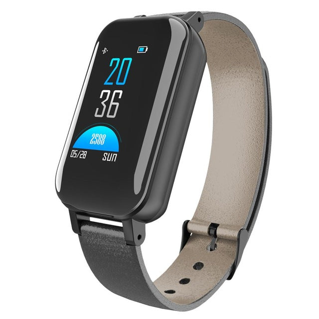 New 2-In-1 Smart Watch Bracelet With TWS Bluetooth Earphone Sports Bracelet Heart Rate Fitness Tracker