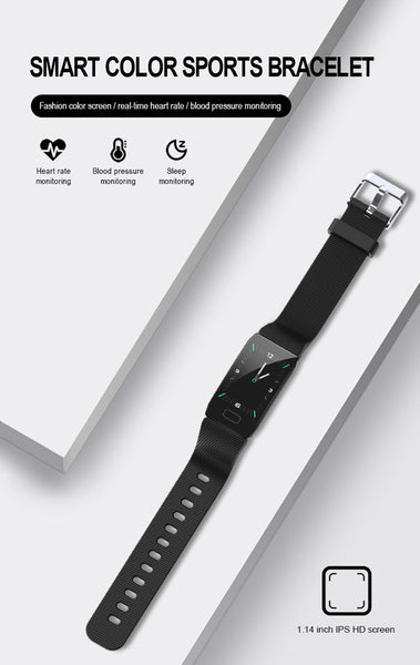 New Waterproof Heart Rate Fitness Tracker Bluetooth Digital Wristband Smartwatch