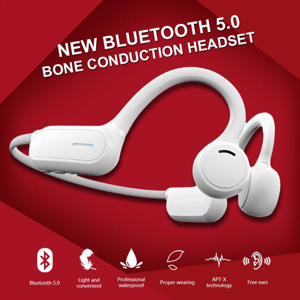 New Bluetooth Bone Conduction Headphones With Mic In-Ear Headset For Samsung iPhone Xiaomi