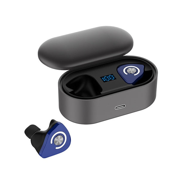 New TWS Bluetooth True Wireless Headphones 3D Stereo Earbuds HiFi Headset With Dual Microphone
