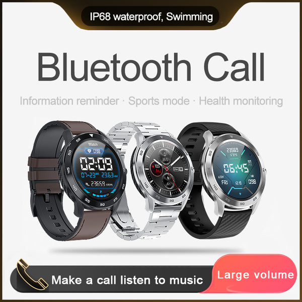New IP68 Waterproof 1.3 Full Round HD Screen Fitness Tracker Smartwatch iPhone Samsung Xiaomi