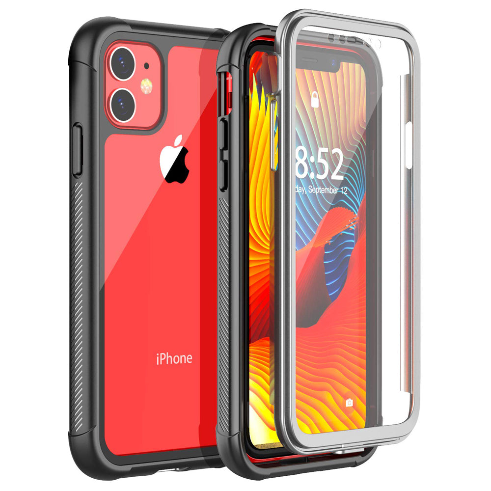 New 360 Degrees Protection Full-Body Rugged Clear Bumper For iPhone 11 Pro Max X XR XS Series