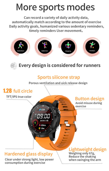 New Waterproof Heart Rate Monitor Fitness Tracker Smart Watch For iPhone Samsung Xiaomi