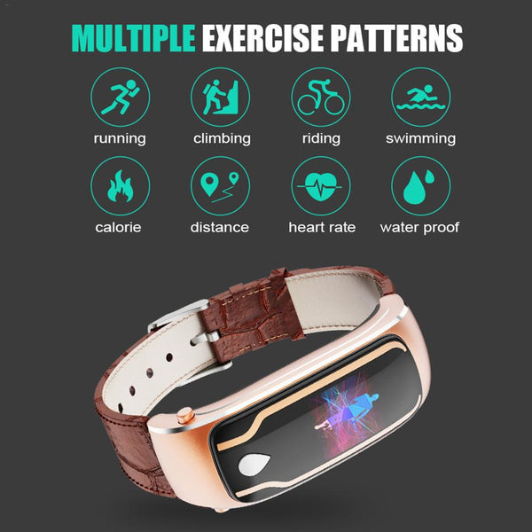 New Sport Fitness Tracker 2-In-1 Smartwatch Digital Wristband Smart Watch With Headset