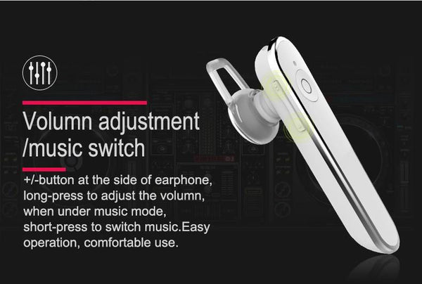 New Deluxe Handsfree Wireless Stereo Bluetooth 4.1 Traveler Earphone Headset With Mic