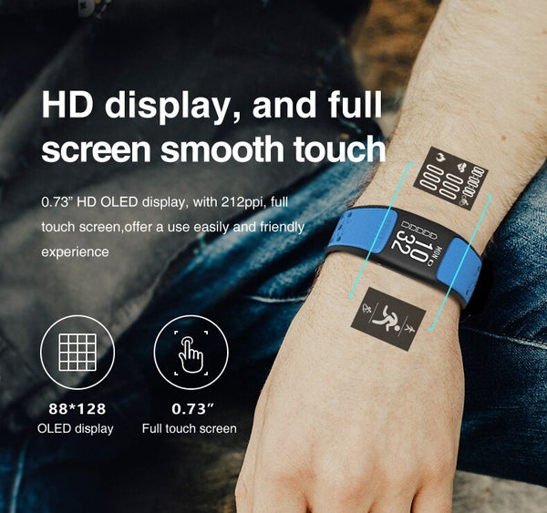 New IP68 Waterproof GPS HD OLED Screen Dynamic Heart Rate Monitor Pedometer Activity Tracker Smart Watch