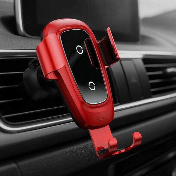 New Fast Wireless Car Mount Holder Charger For Compatible iPhones and Samsung Smart Phones