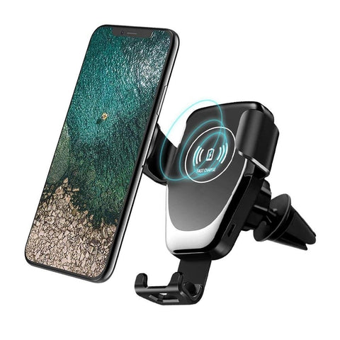 New Fast Qi Wireless Car Mount Holder Charger For Compatible iPhones Samsung Xiaomi