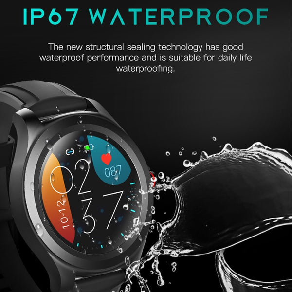 New HD Full Touch Screen IP67 Waterproof Heart Rate Fitness Tracker Digital Wrist Smartwatch