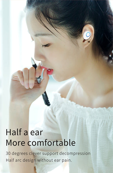 New Wireless Bluetooth 5.0 Noise Reduction Earphones Sports Headset Handsfree Earbuds