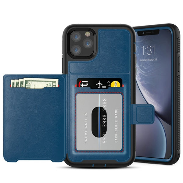 New Luxury Magnetic Flip Wallet Credit Card Holder Case Bumper Cover For iPhone 11 Pro XS Max Series