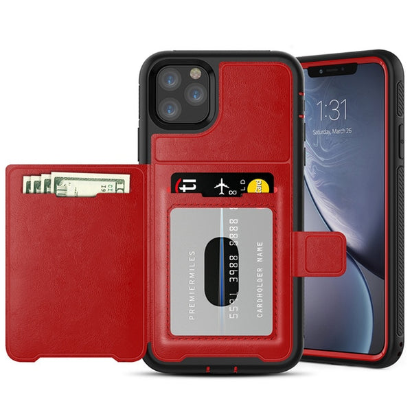 New Luxury Magnetic Flip Wallet Credit Card Holder Case Bumper Cover For iPhone 11 Pro XS Max Series