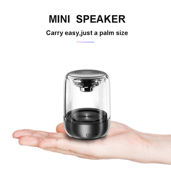 New Powerful Bluetooth Mini Speaker Portable Stereo HIFI Soundbox With LED Light Microphone