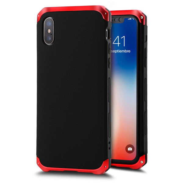 New Shock-Resistant Aluminum Metal Bumper Protective Case For iPhone X XS Series