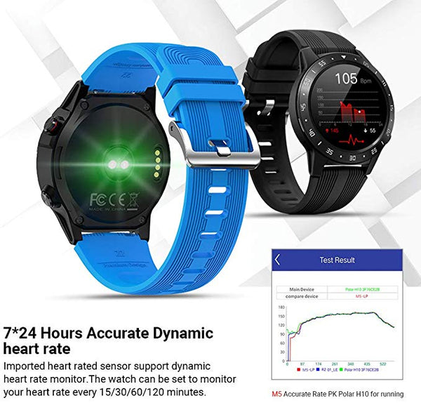 New GPS Barometer Compass Bluetooth Fitness Tracker Smart Watch For Android iPhones