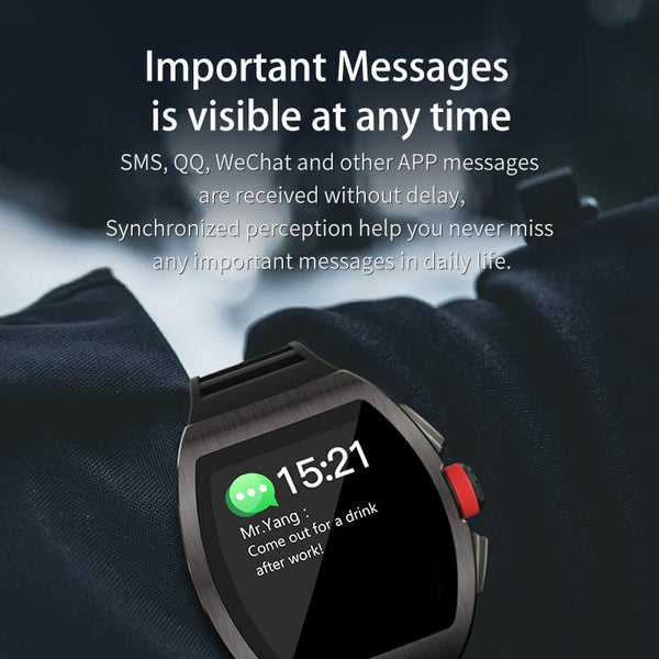 New 1.4 Inch IP68 Waterproof Fitness Tracker Smart Watch For iPhone Android