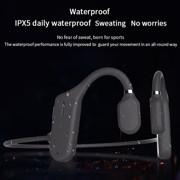 New IPX6 Water-Resistant Bluetooth Wireless Open-Ear Ultra Lightweight Sports Earphones Headset