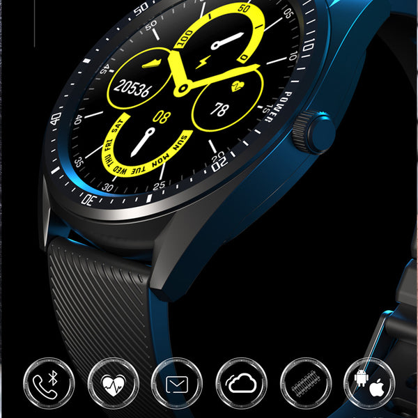 New IP68 Waterproof 460mAh Battery Heart Rate Blood Pressure Fitness Tracker Sport Smartwatch