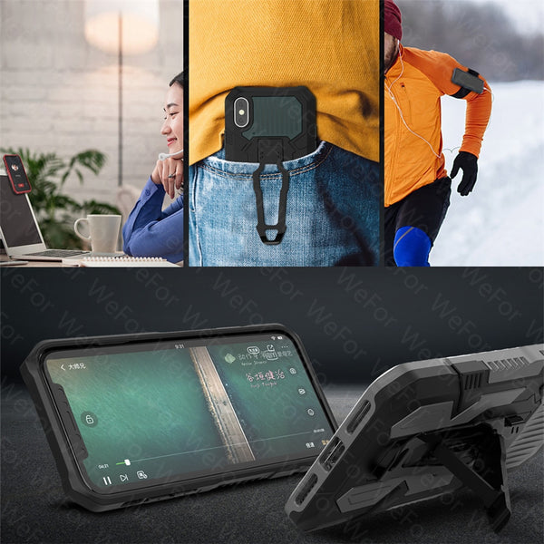 New Military Shock-Resistant Magnetic Ring Bracket Phone Case For iPhone 11 Pro XS Max XR SE 2020