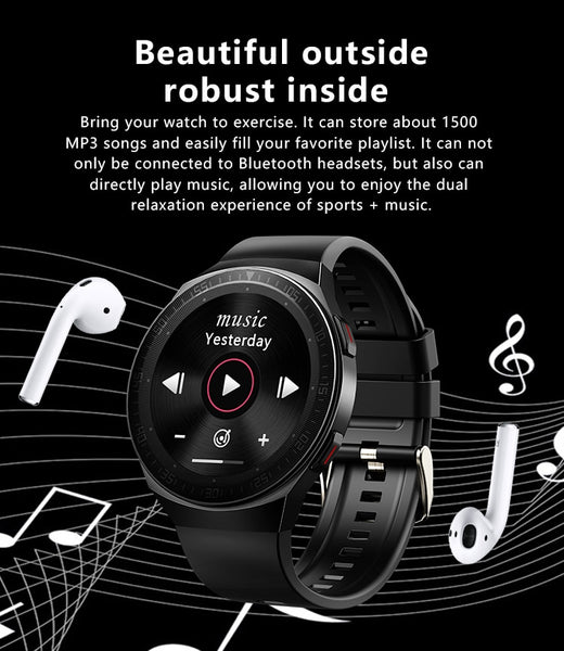 New 8GB Memory Full Touch Screen Smart Watch Fitness Tracker With Music Call Features For Android IOS