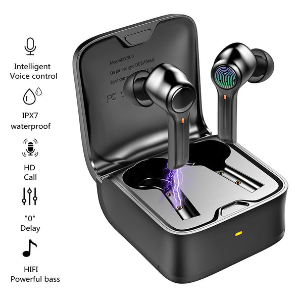 New Bluetooth 5.1 True Wireless HiFi Noise Reduction Earbuds Headset For Gaming & Music