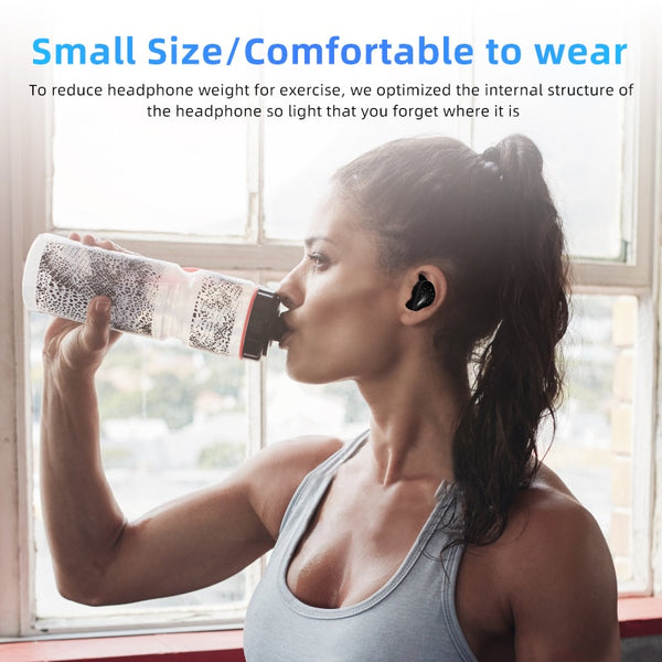 New Bluetooth Wireless Stereo IPX7 Waterproof Touch Control Earbuds With LED Display