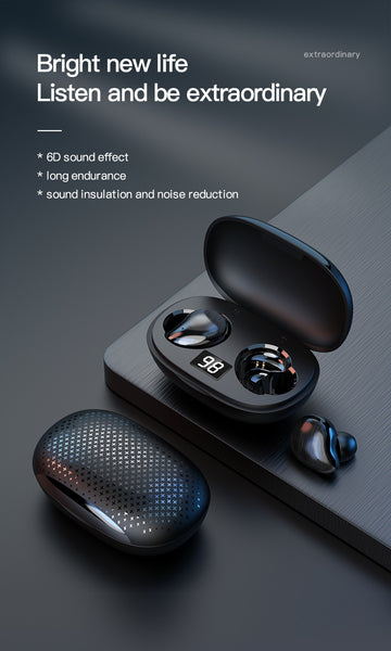 New Bluetooth Wireless Gaming Earbuds Headset With Charging Box For iPhones Androids