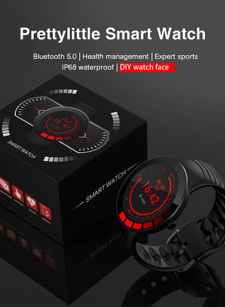New IP68 Waterproof Full Touch Screen Custom Watch Dial Fitness Tracker Smart Watch For Android IOS