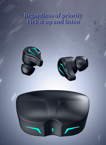 New Bluetooth 5.1 True Wireless Gamer Headset Earbuds With Microphone For Android iPhones