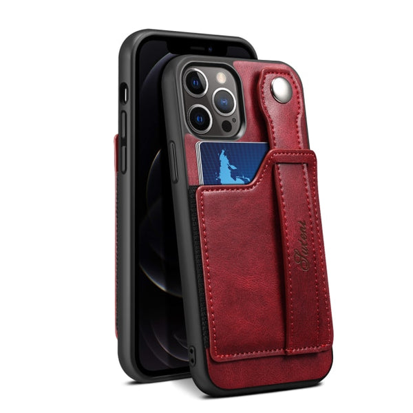 New Leather Wallet Credit Card Slot Case With Hand Strap For iPhone 13 12 Series