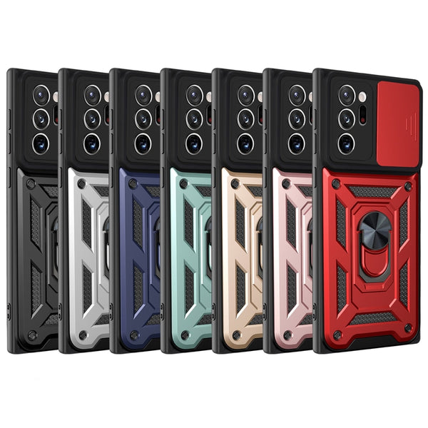 New Protective Coque Armor Fall-Resistant Case Bumper Case With Ring Holder For Samsung Galaxy S23 S22 S21 Series