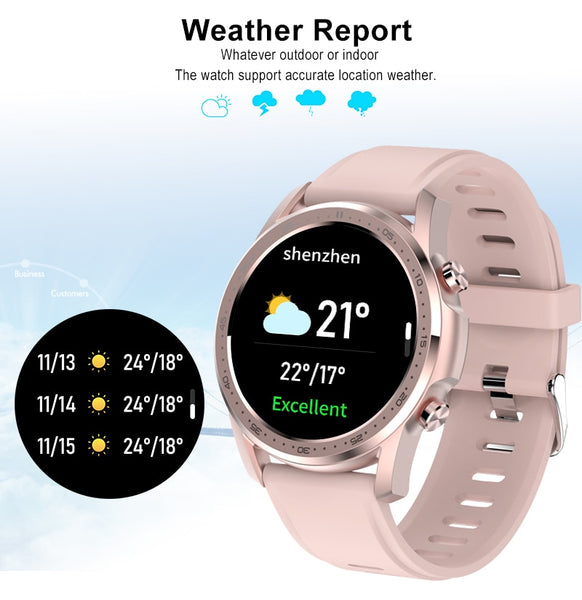 New Fitness Tracker Sports Smart Watch With Thermometer For Android IOS