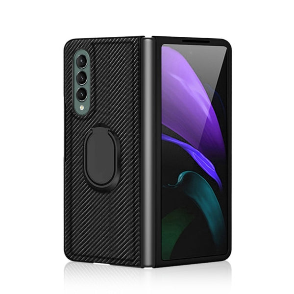 New Protective Magnetic Armor Case With Ring Holder Kickstand For Galaxy Z Fold 2 3 5G Series