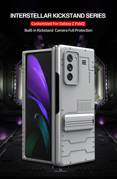 New Heavy Duty Protection Armor Cover Case With Kickstand For Samsung Galaxy Z Fold 2 3 Series