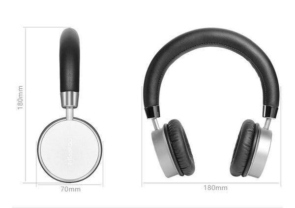 New Cushion-Fitted Wireless Bluetooth Remix Stereo Headphone for iPhones Androids Windows