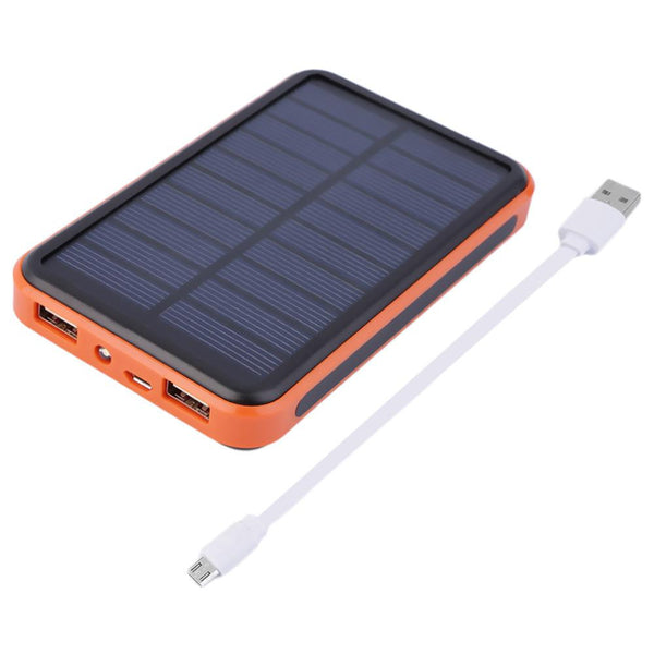 New 12000 mAh Waterproof Portable Solar Power Bank Dual USB Solar Charger