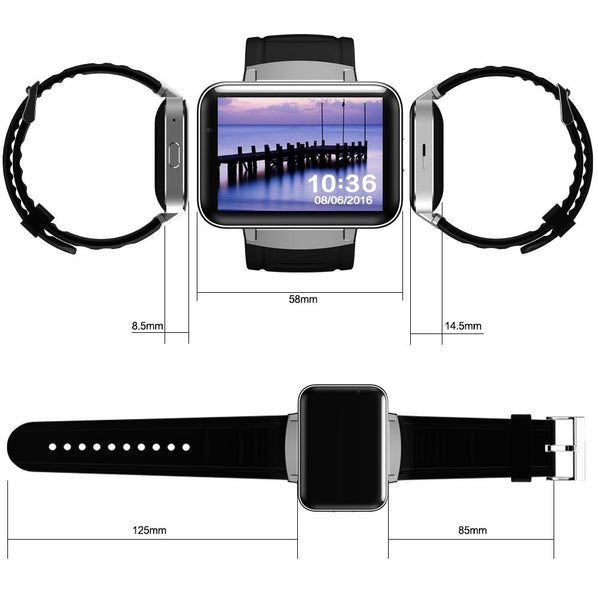 New Enhanced Screen Bluetooth Smart Watch Android OS Camera with Touch Screen GPS Dual Core 1.2GHz