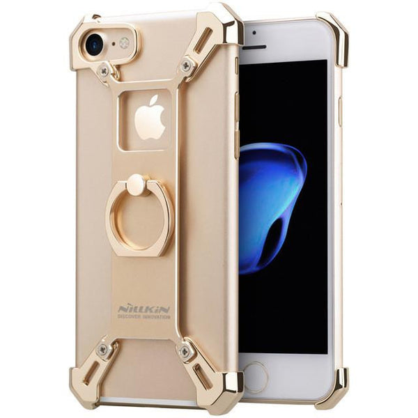 New Stylish Alloy Smart Luxury Case with Ring Kickstand for Apple iPhone 6 / 6S / 7 / 7 Plus / Huawei.