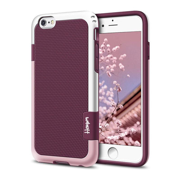 New 2  in 1 Candy-Colored Tough Silicone Slim Shockproof Hybrid Case for iPhone 6 6S Plus 7 7Plus