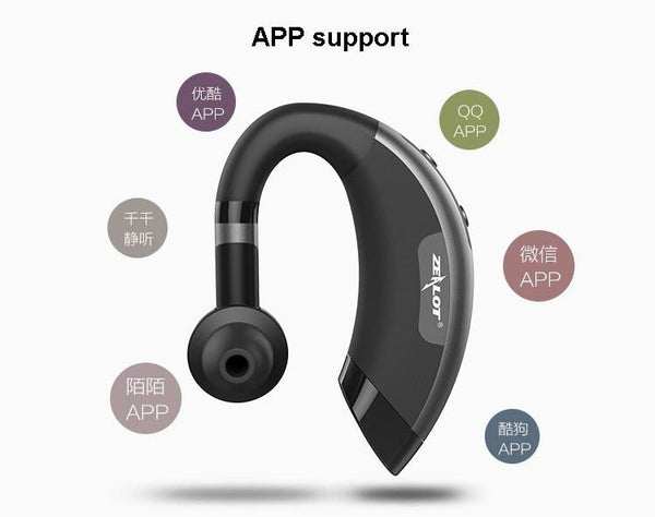 Zealot E1 Bluetooth Earphone Stereo Headphone Sport and Car Kit Headset